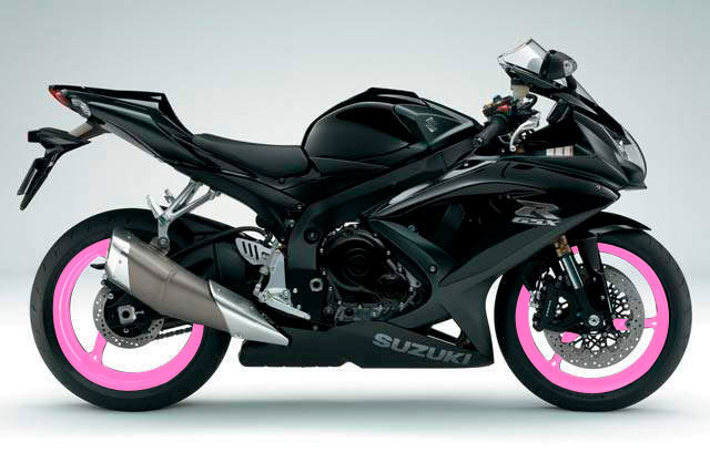 moto roda rosa